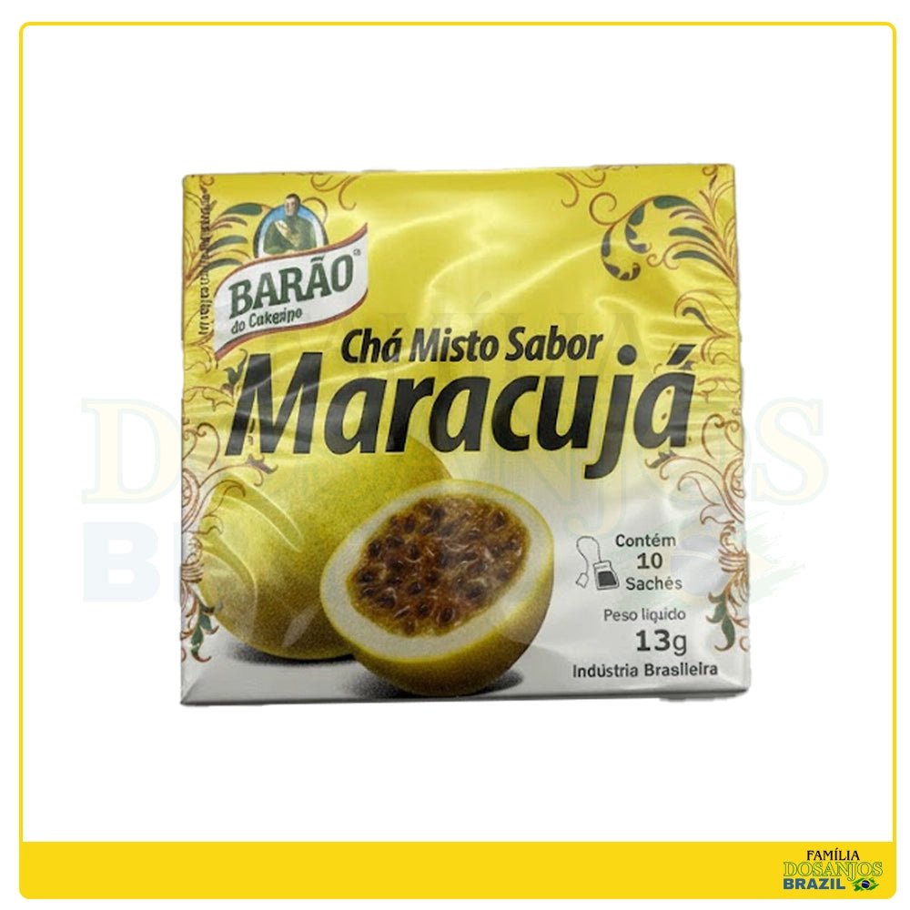 Barão de Cotegipe Chá Misto Sabor Maracujá 10x13g - Dos Anjos UK