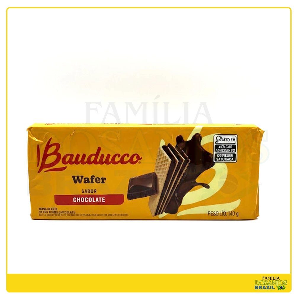 Bauducco Wafer Sabor Chocolate 140g - Dos Anjos UK