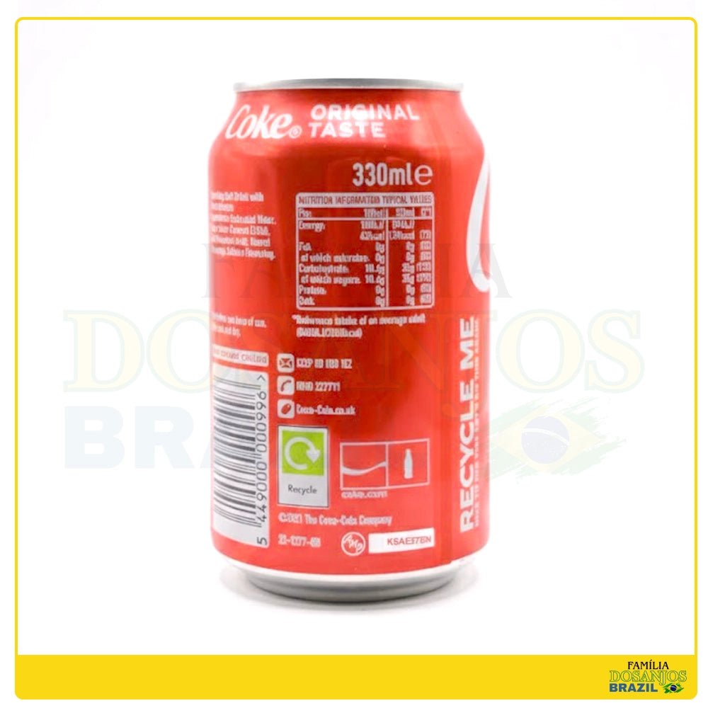 Coca Cola Lata 330ml - Dos Anjos UK