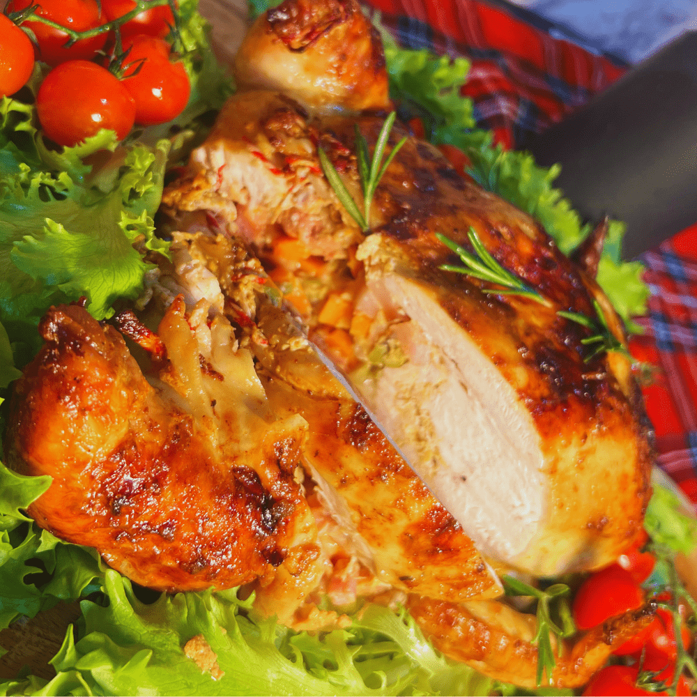 Frango Desossado Recheado Caseiro Cru - Dos Anjos UK