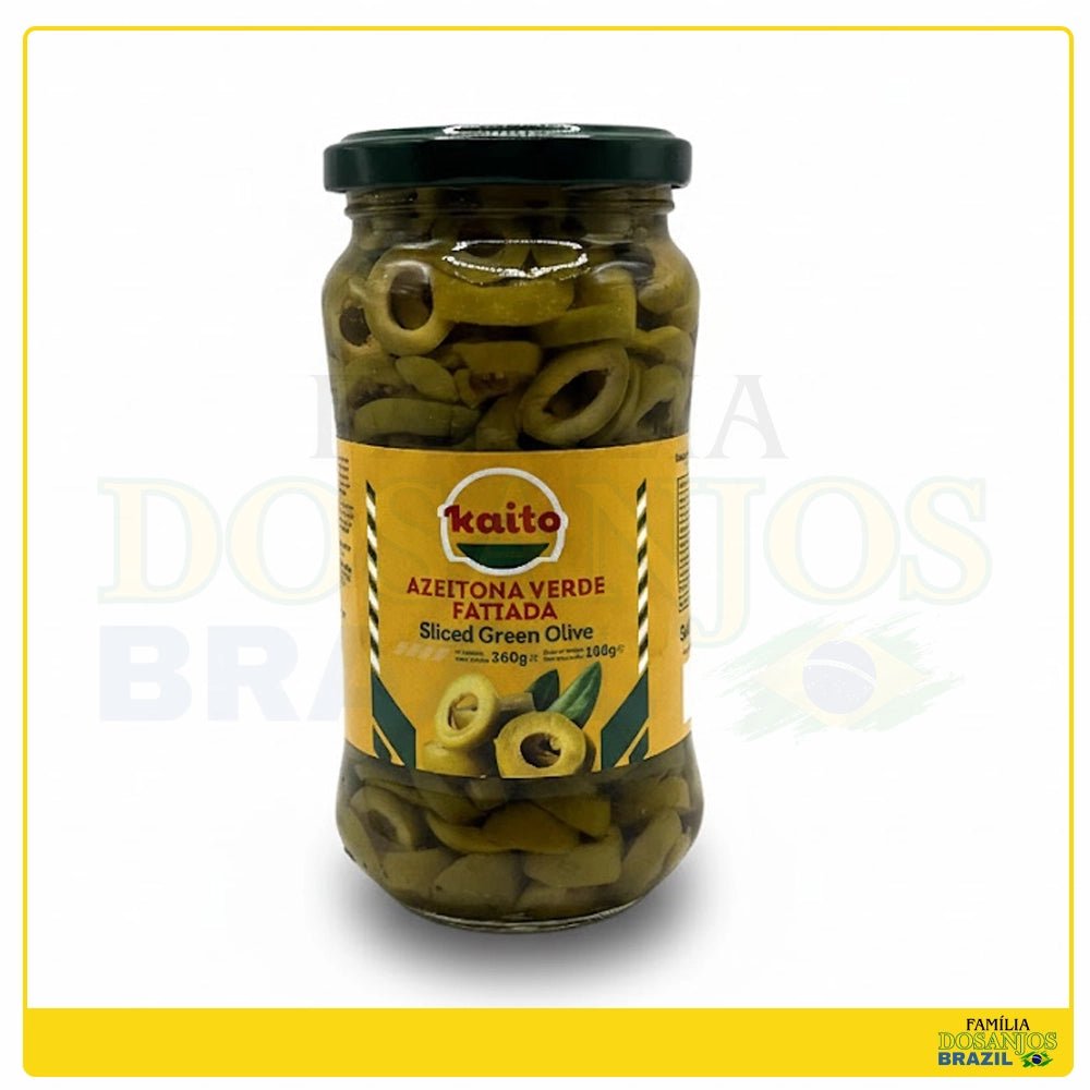 Kaito Azeitona Verde Fatiada 360g - Dos Anjos UK