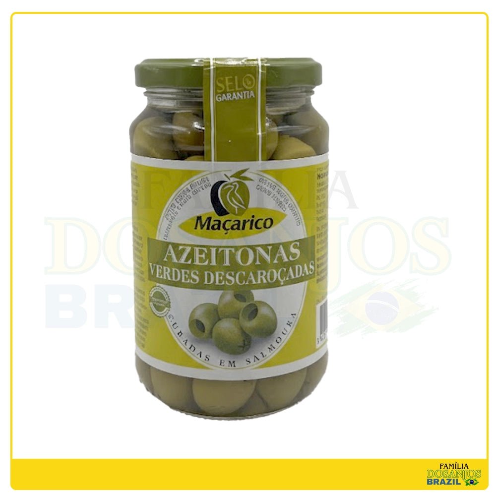 Maçarico Azeitonas Verdes Descaroçadas 200g - Dos Anjos UK