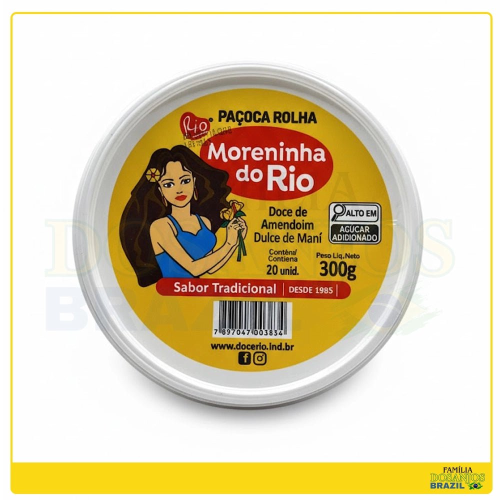 Moreninha do Rio Paçoca Rolha 300g - Dos Anjos UK