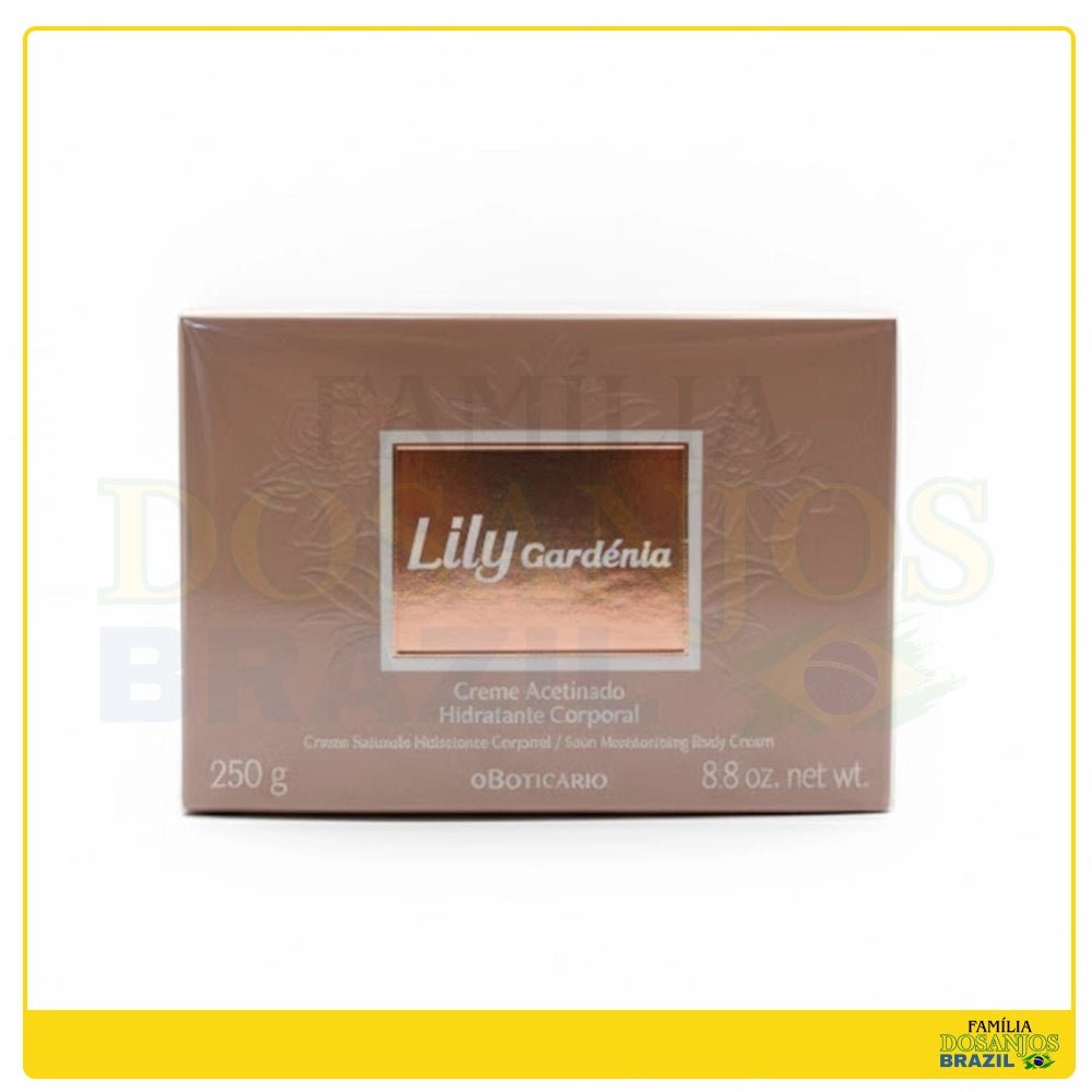 O Boticário Lily Gardénia Satin Creme Corporal Hidratante 250g - Dos Anjos UK
