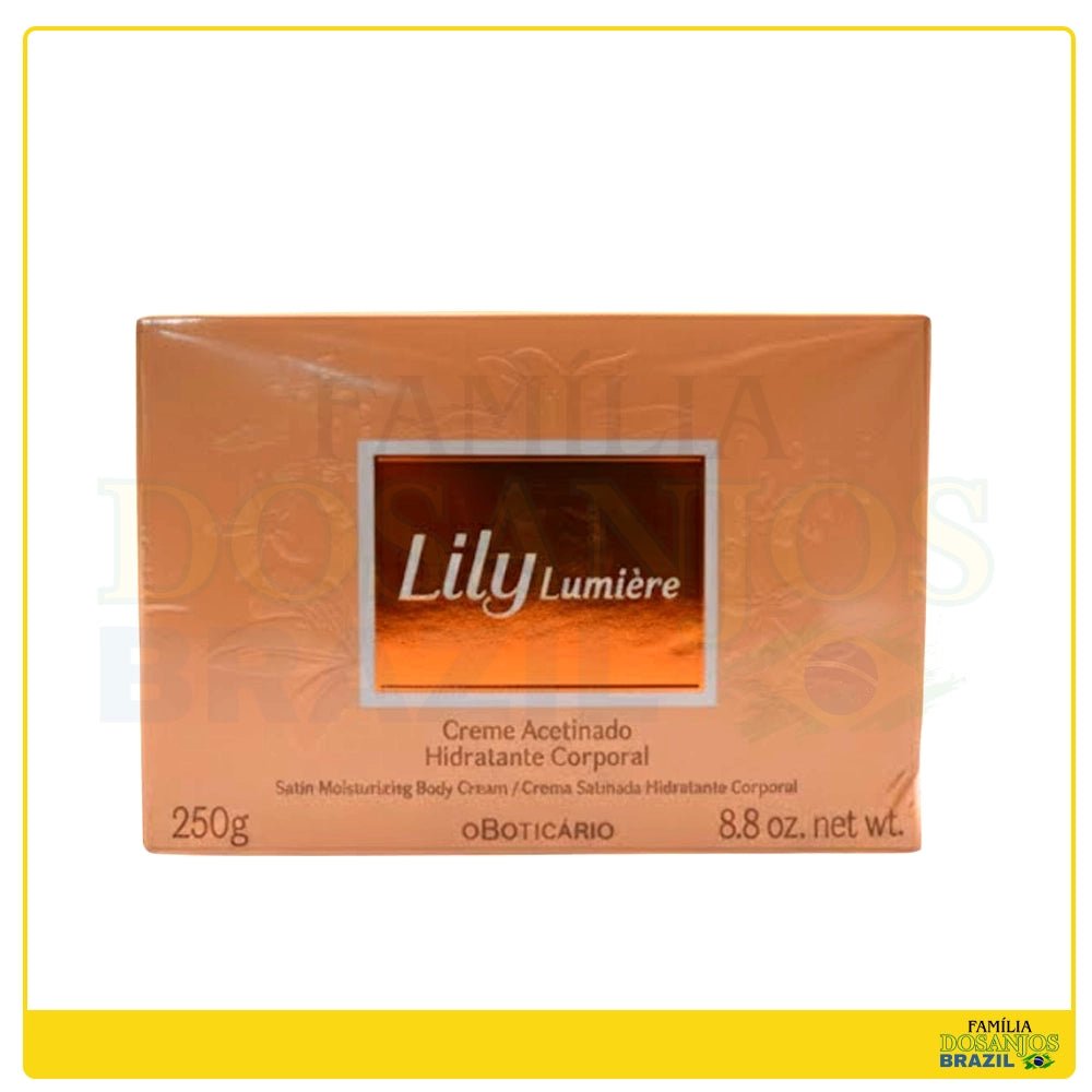 O Boticário Lily Lumière Creme Acetinado Hidratante Desodorante Corporal 250g - Dos Anjos UK
