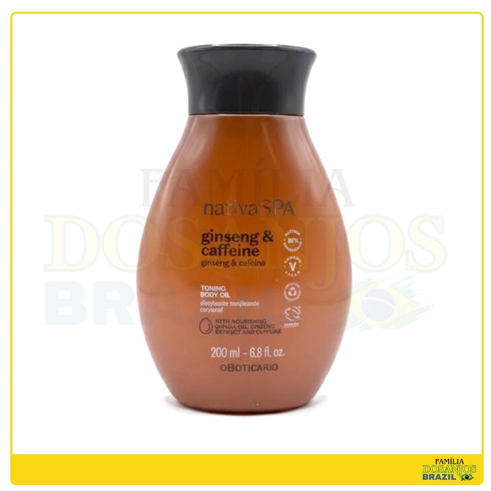 O Boticário Nativa Spa Óleo Corporal Ginseng e Cafeína 200ml - Dos Anjos UK