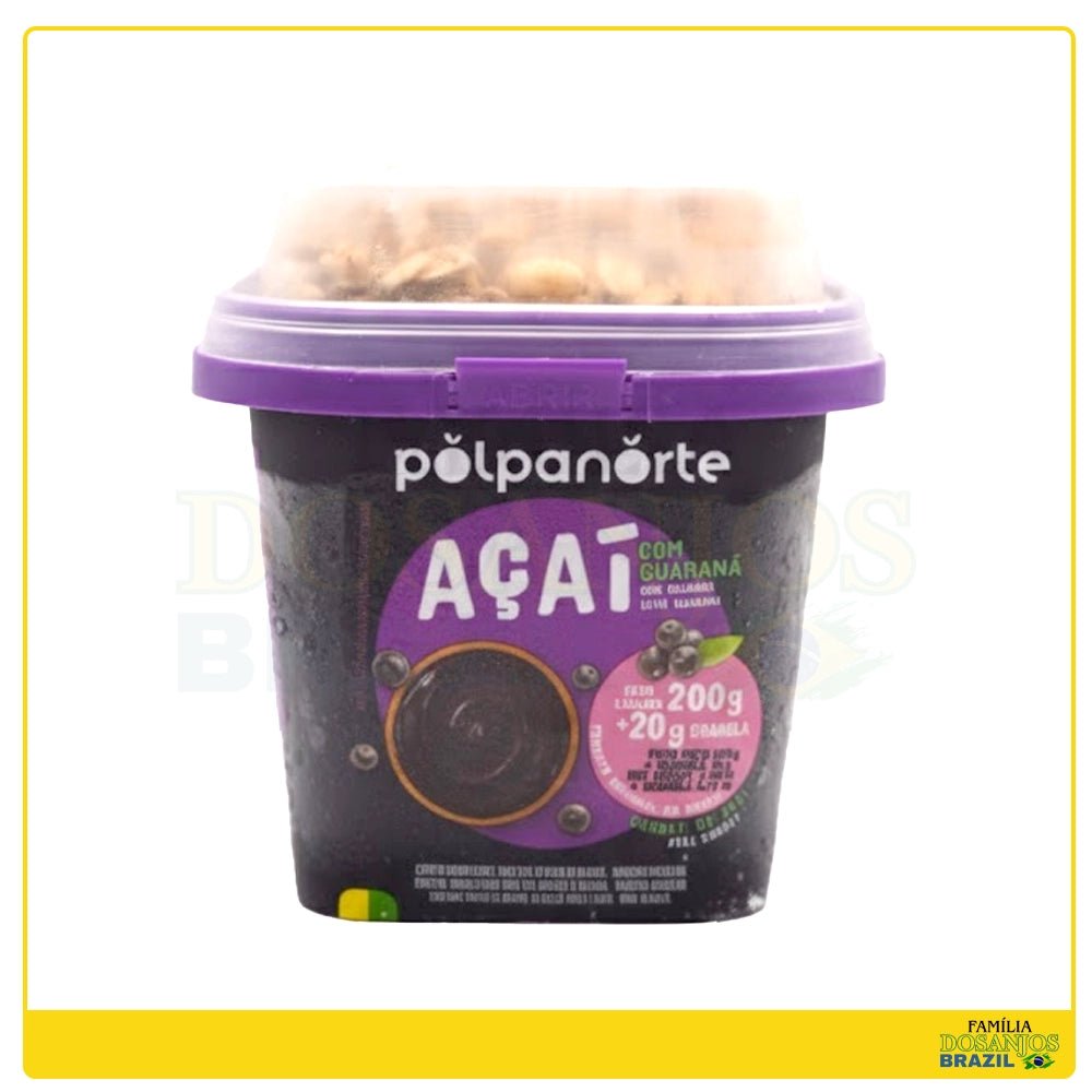 Polpanorte Açai com Guaraná e Granola 200g - Dos Anjos UK