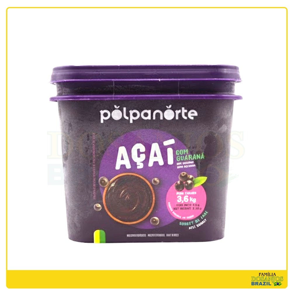 Polpanorte Sorvete de Açaí com Guaraná 3,6kg - Dos Anjos UK