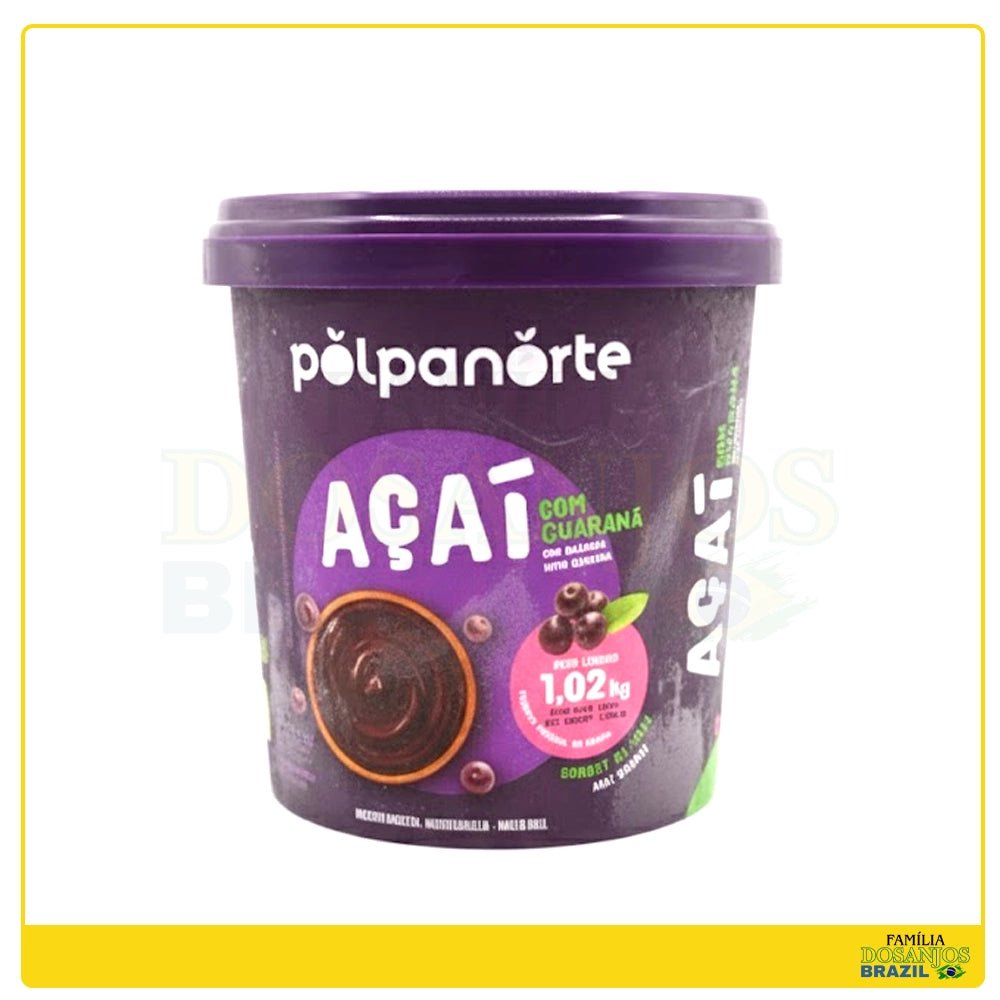 Polpanorte Sorvete de Açaí com Guaraná 500g - Dos Anjos UK