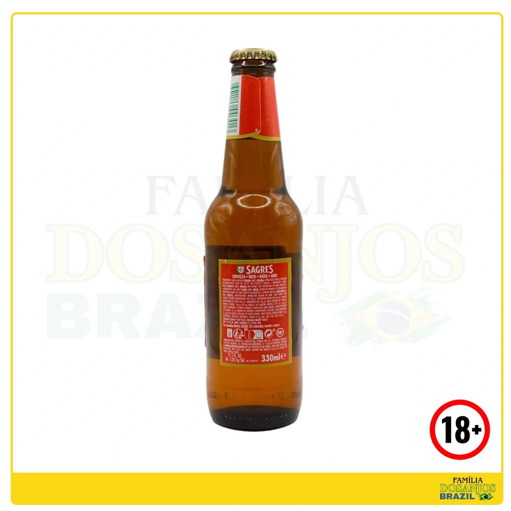 Sagres Cerveja de Garrafa 330ml - Dos Anjos UK