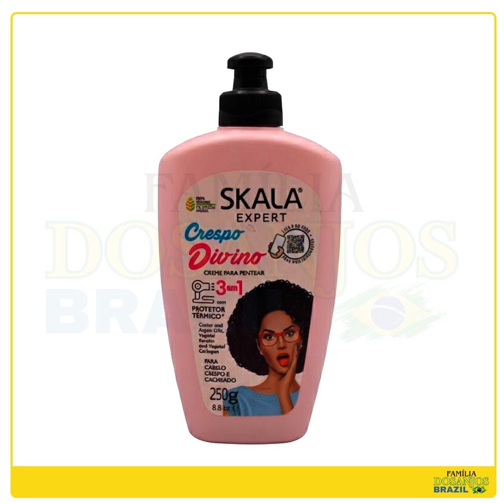 Skala Expert Creme Para Pentear 3 Em 1 Crespo Divino 250g - Dos Anjos UK