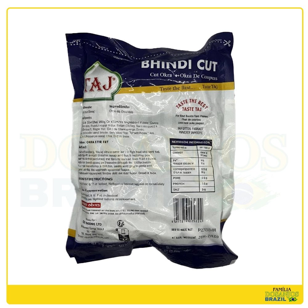 Taj Bhindi Cut Quiabo 300g - Dos Anjos UK