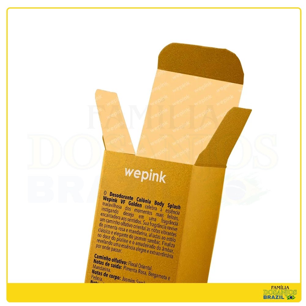 Wepink Body Splash VF Golden Desodorante Colônia 200ml - Dos Anjos UK