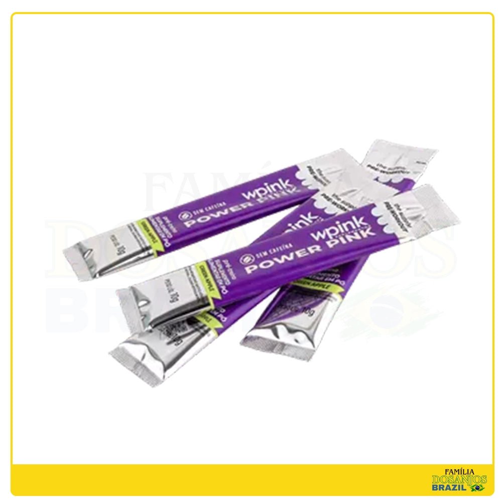 Wpink Power Pink Sem Cafeína De Maçã Verde - Pré - treino - 300g - Dos Anjos UK