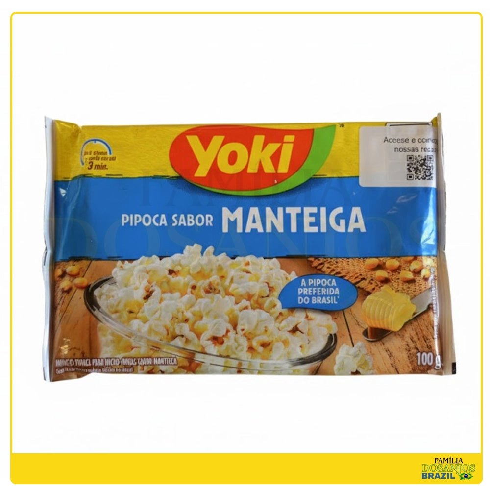 Yoki Pipoca Micro - ondas Sabor Manteiga 100g - Dos Anjos UK