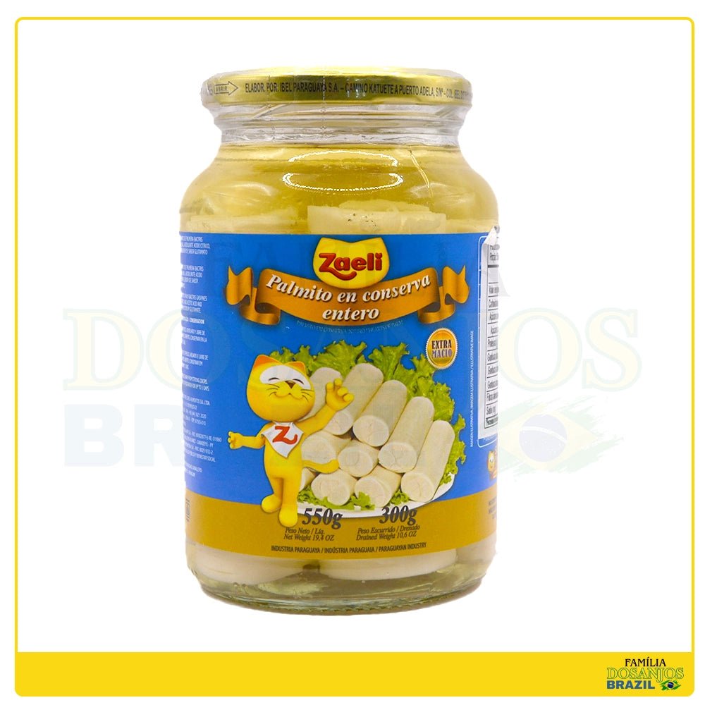 Zaeli Palmito En Conserva Entero 550g - Dos Anjos UK